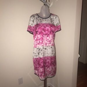 Michael Kors size 10 pink/grey floral dress